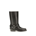 2026 New Arrival Rabanne Black Calf Leather Bos Taurus Boots