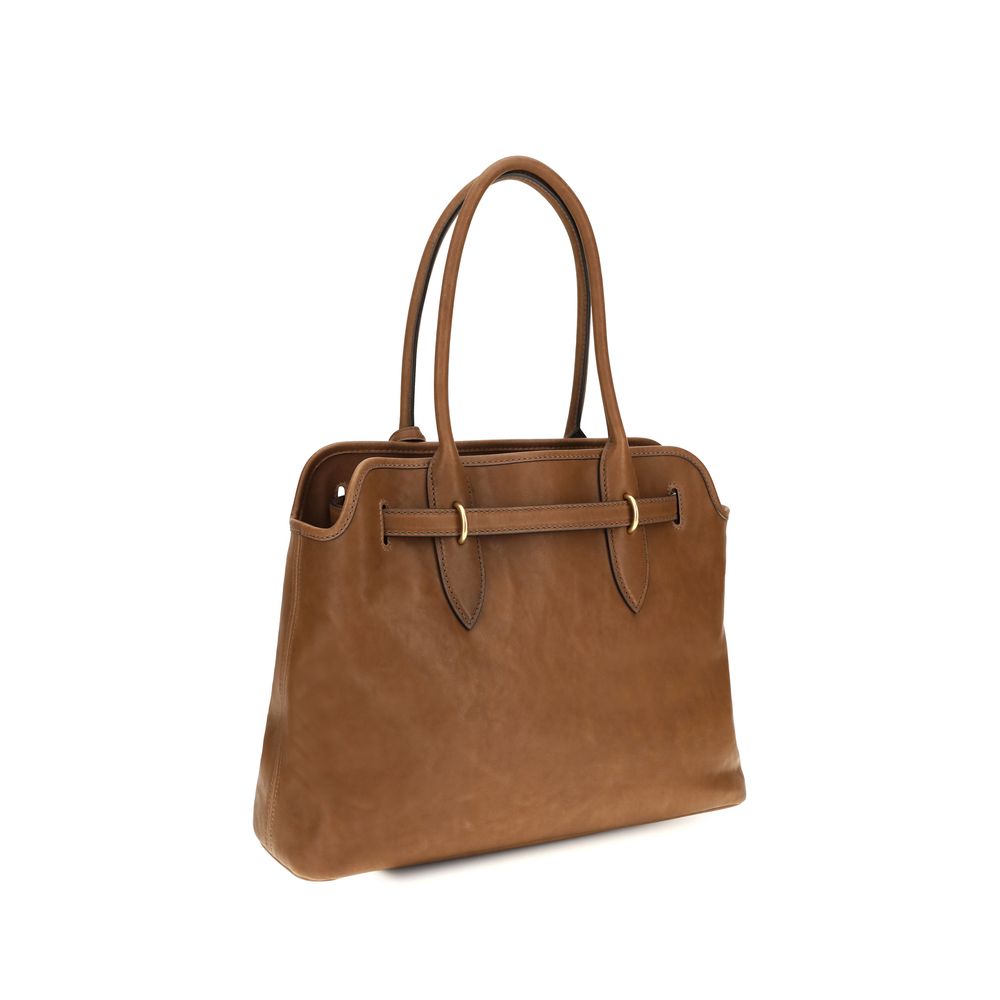 2026 New Arrival Miu Miu Brown Calf Leather Bos Taurus Shoulder Bag