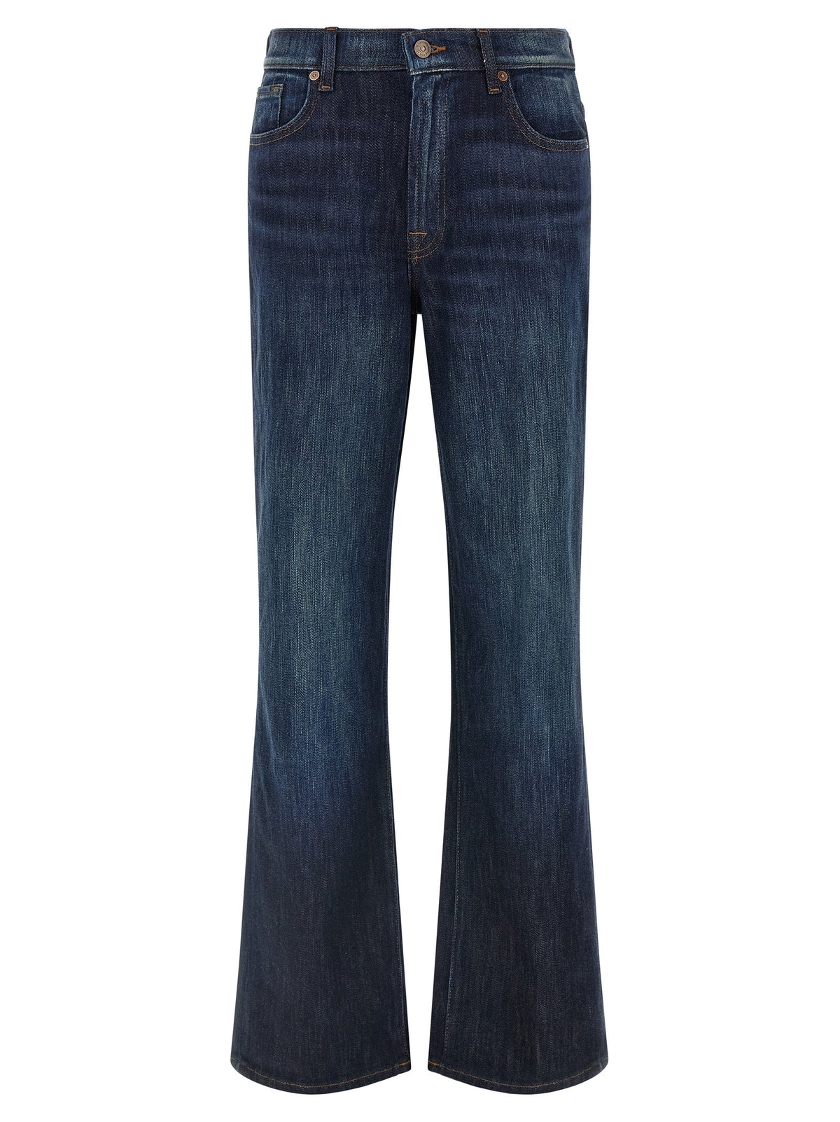 2026 New Arrival 7 For All Mankind Blue Cotton Flared Jeans