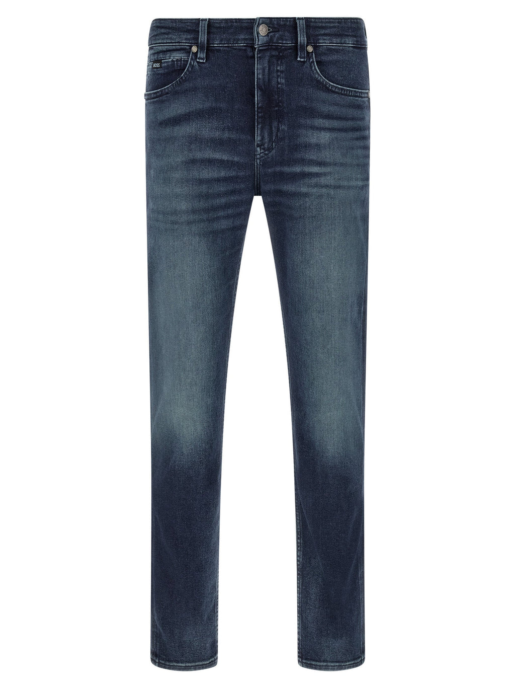 2026 New Arrival Hugo Boss Blue Cotton Tapered Jeans