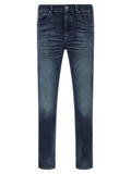 2026 New Arrival Hugo Boss Blue Cotton Tapered Jeans