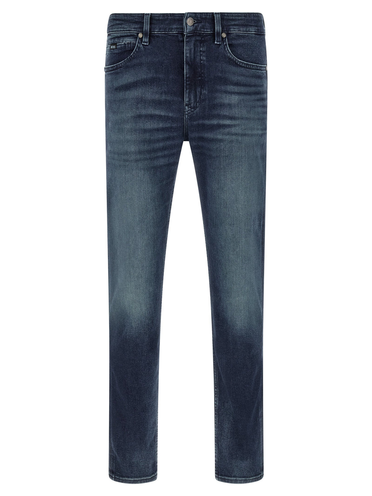 2026 New Arrival Hugo Boss Blue Cotton Tapered Jeans