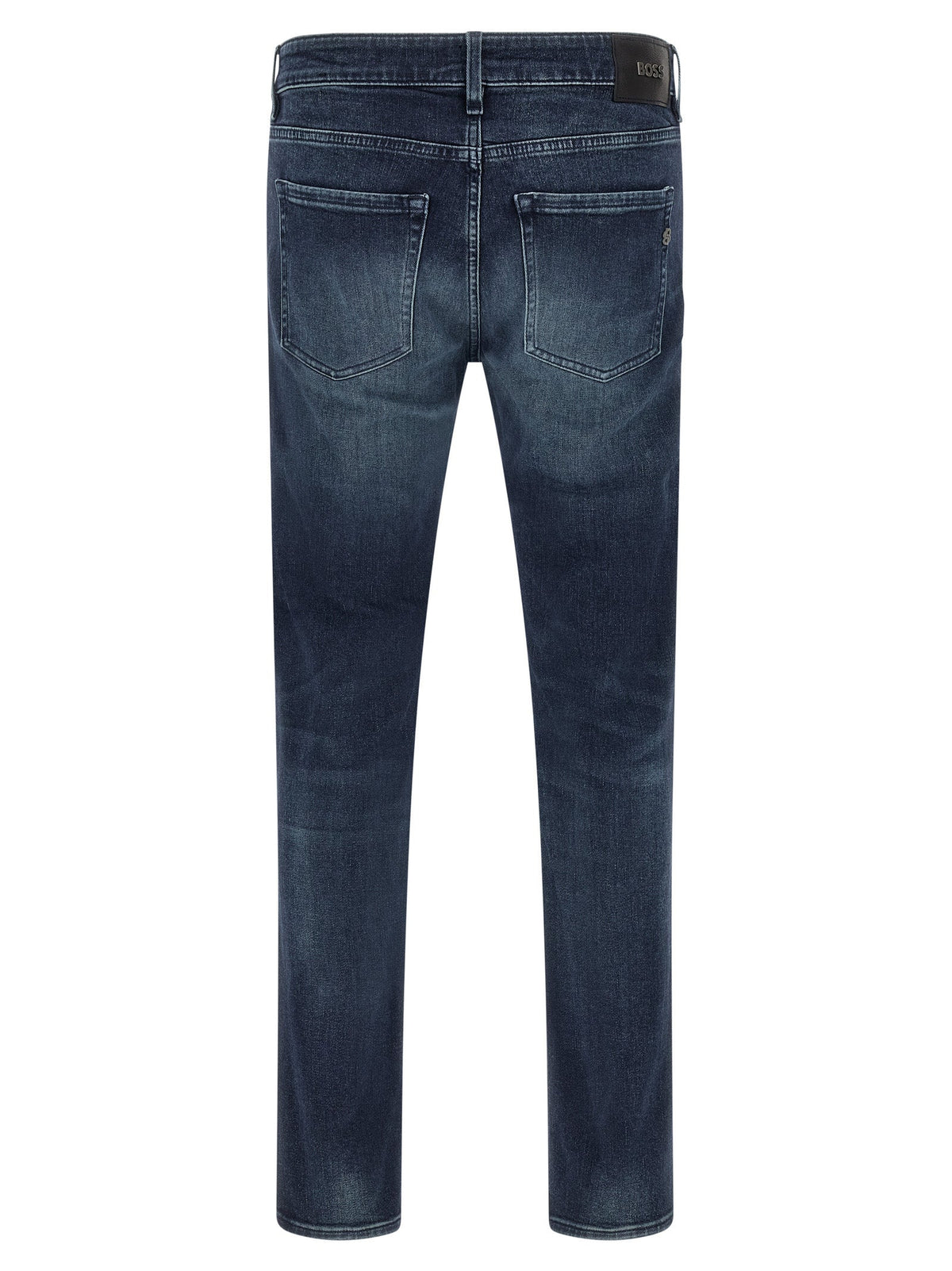 2026 New Arrival Hugo Boss Blue Cotton Tapered Jeans