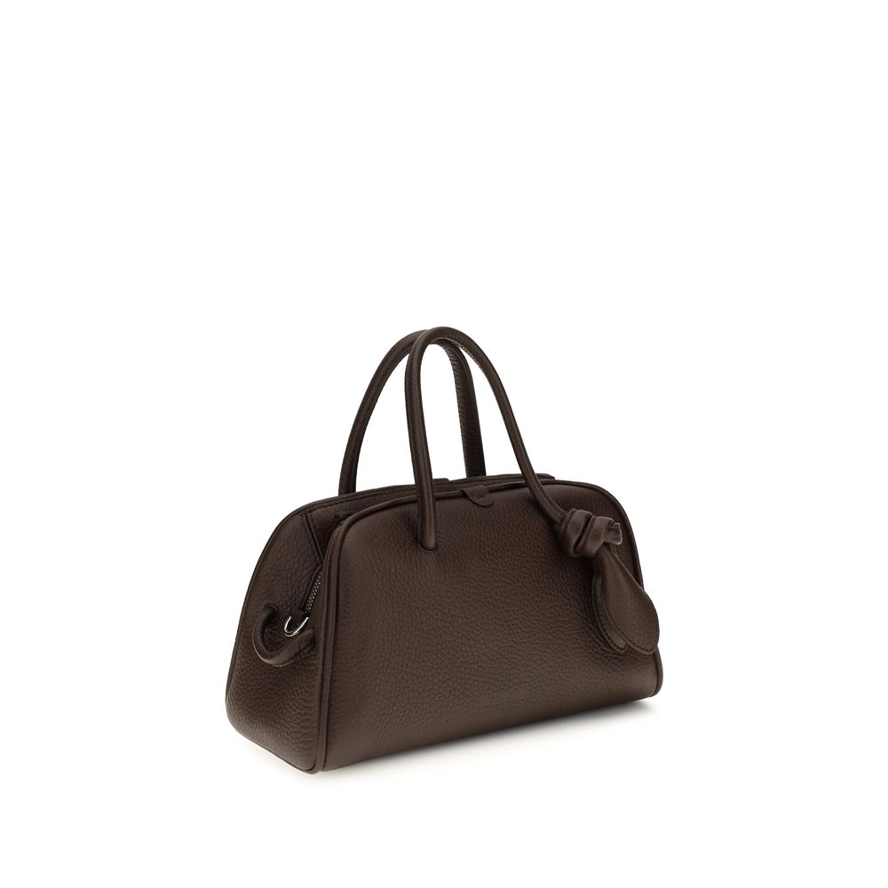 2026 New Arrival Jacquemus Brown Calf Leather Bos Taurus Handbag