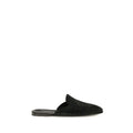 2026 New Arrival Dolce & Gabbana Black Calf Leather Bos Taurus Mules