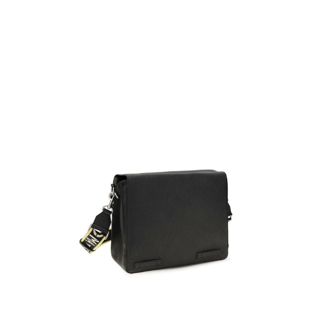 2026 New Arrival Fendi Black Calf Leather Bos Taurus Shoulder Bag