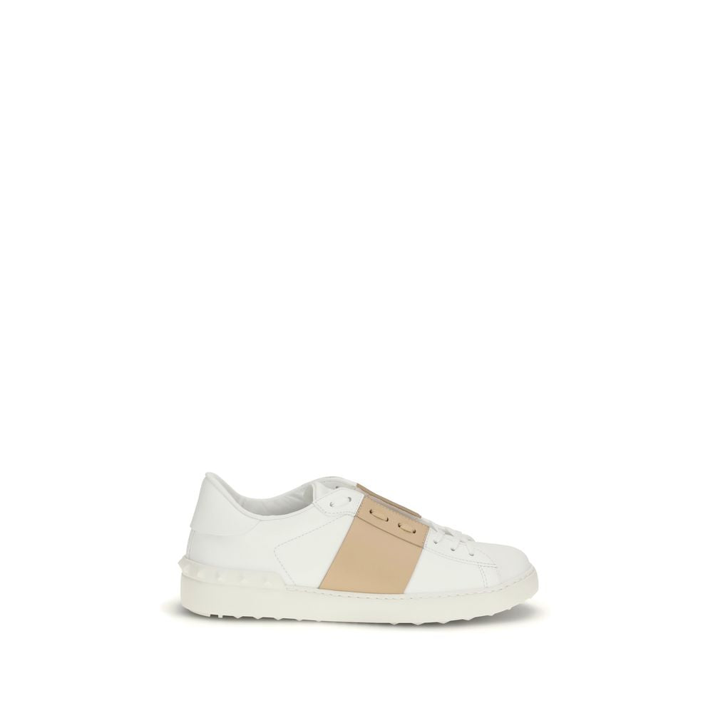 2026 New Arrival Valentino Garavani White Calf Leather Bos Taurus Low Top Sneakers
