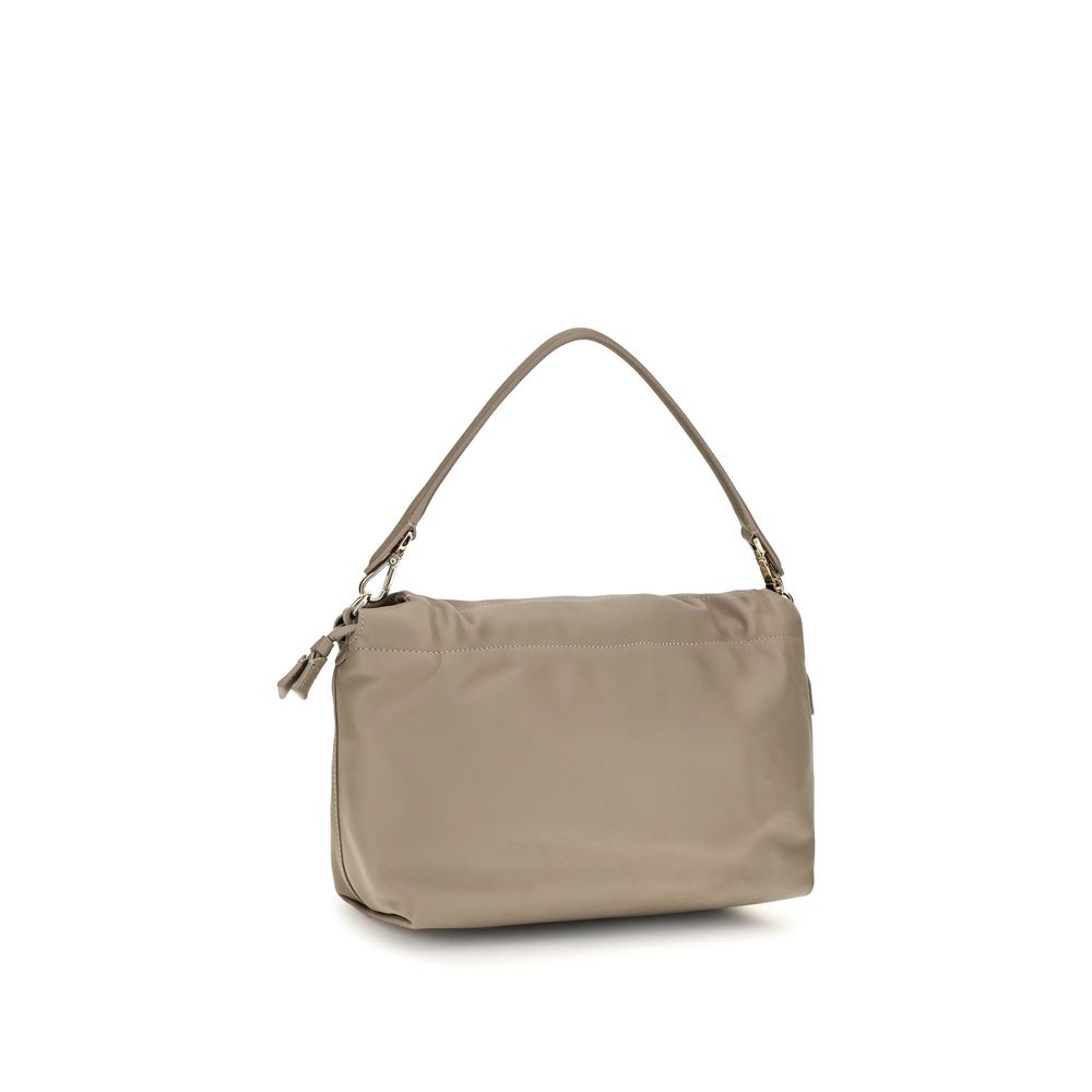 2026 New Arrival Fendi Beige Calf Leather Bos Taurus Shoulder Bag