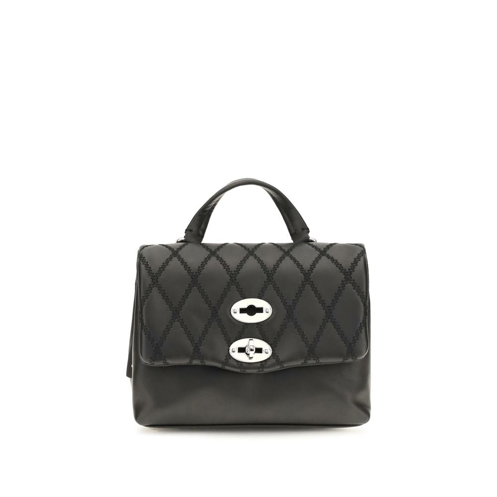 2026 New Arrival Zanellato Black Calf Leather Bos Taurus Shoulder Bag