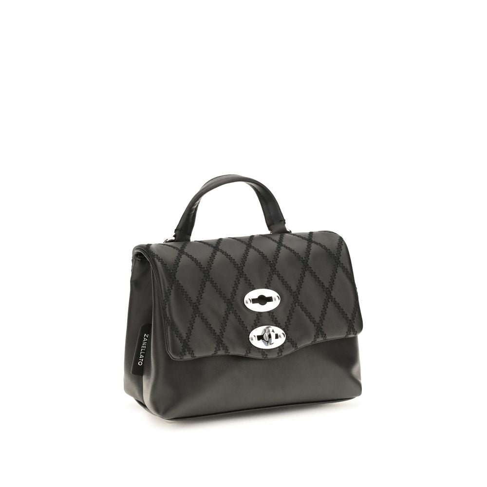 2026 New Arrival Zanellato Black Calf Leather Bos Taurus Shoulder Bag