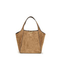 2026 New Arrival Brunello Cucinelli Beige Calf Leather Bos Taurus Shoulder Bag