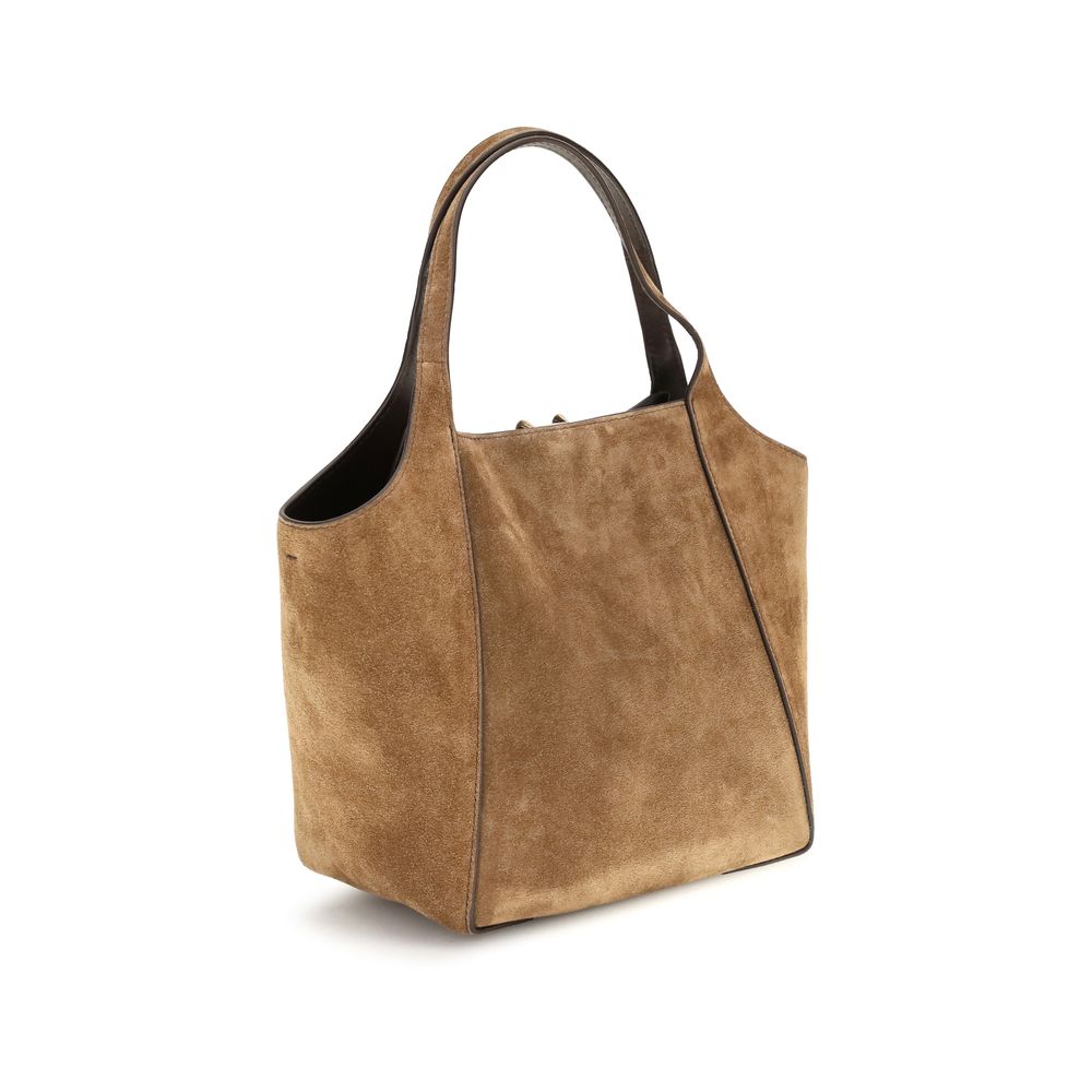2026 New Arrival Brunello Cucinelli Beige Calf Leather Bos Taurus Shoulder Bag