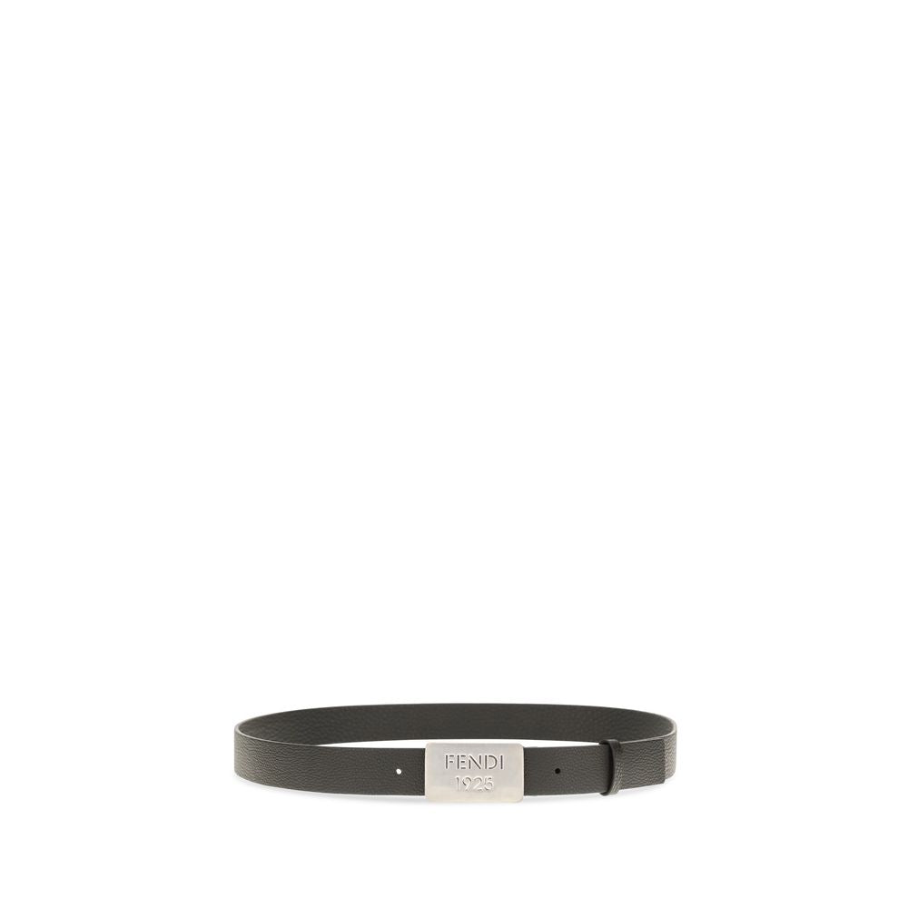 2026 New Arrival Fendi Black Calf Leather Bos Taurus Regular Belt