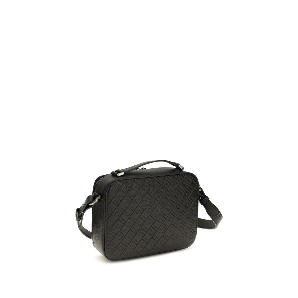 2026 New Arrival Ferragamo Black Calf Leather Bos Taurus Shoulder Bag