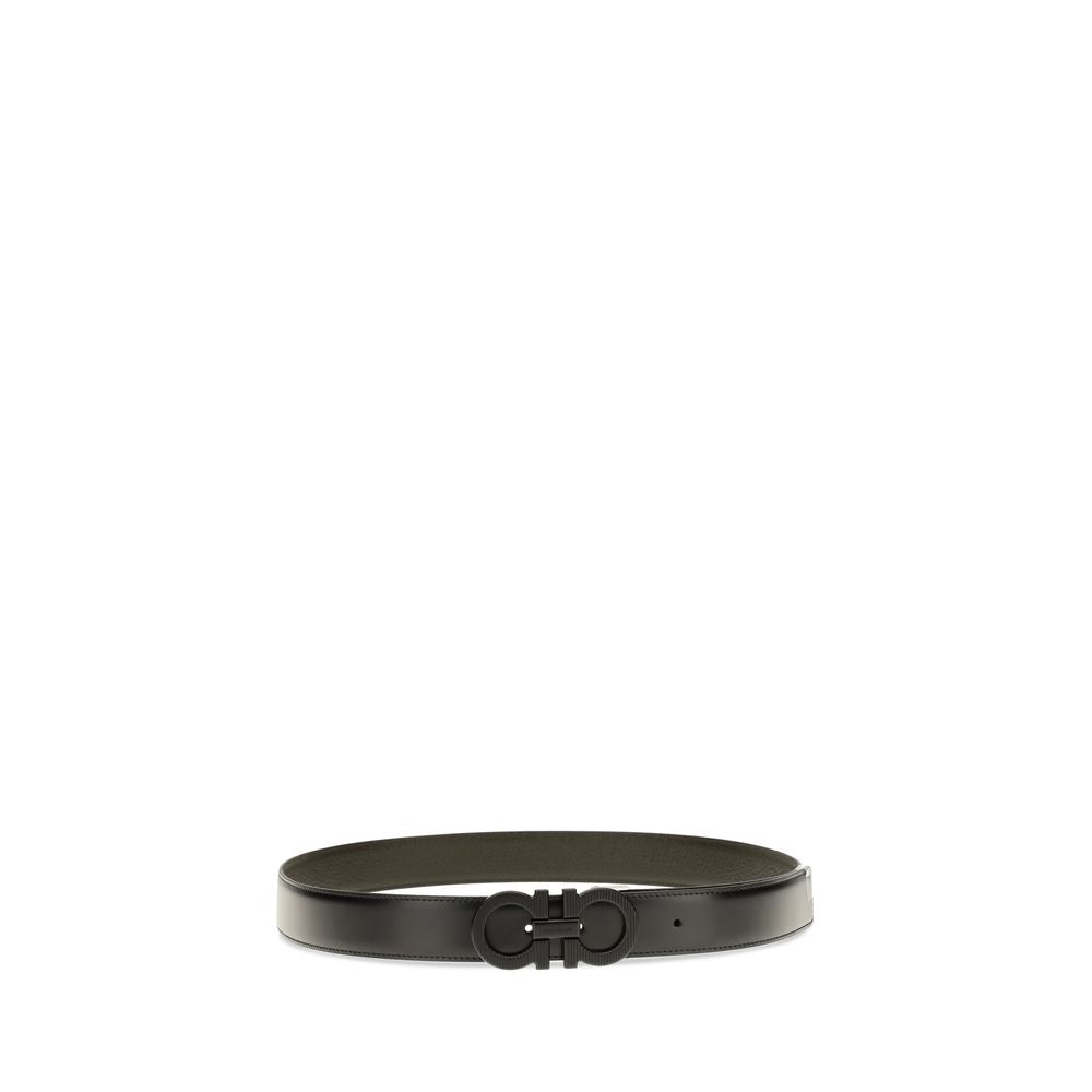 2026 New Arrival Ferragamo Black Calf Leather Bos Taurus Regular Belt