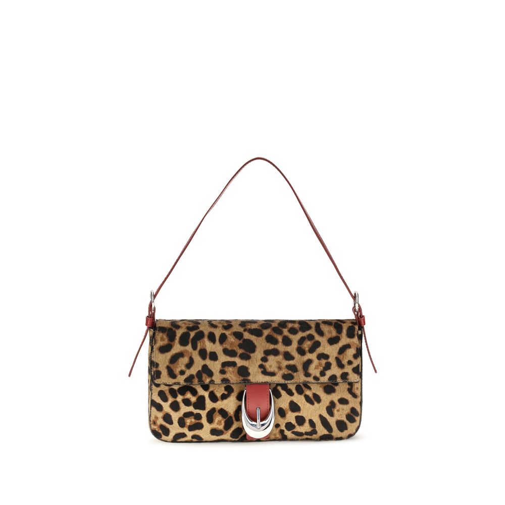2026 New Arrival Staud Beige Calf Leather Bos Taurus Shoulder Bag