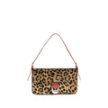 2026 New Arrival Staud Beige Calf Leather Bos Taurus Shoulder Bag