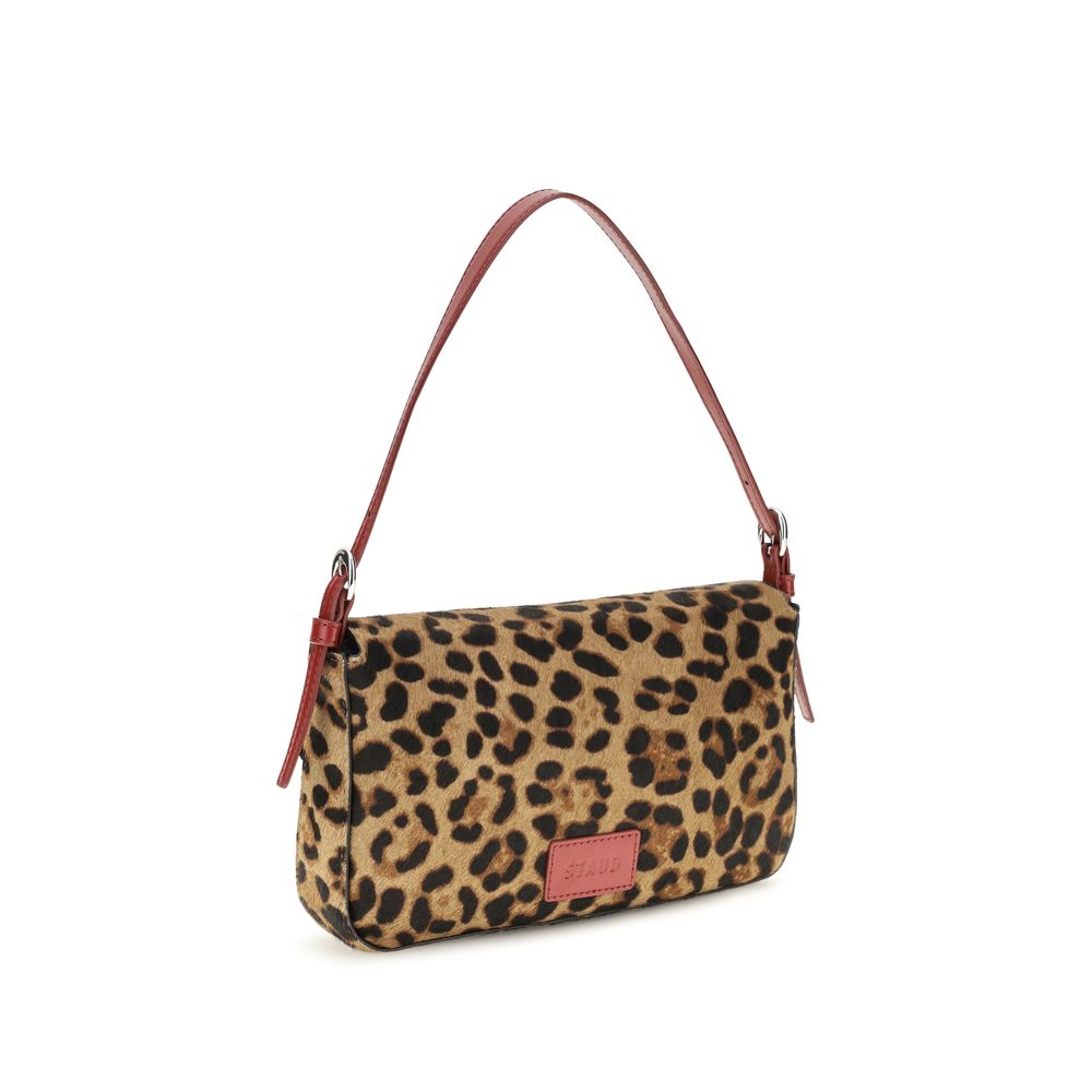 2026 New Arrival Staud Beige Calf Leather Bos Taurus Shoulder Bag