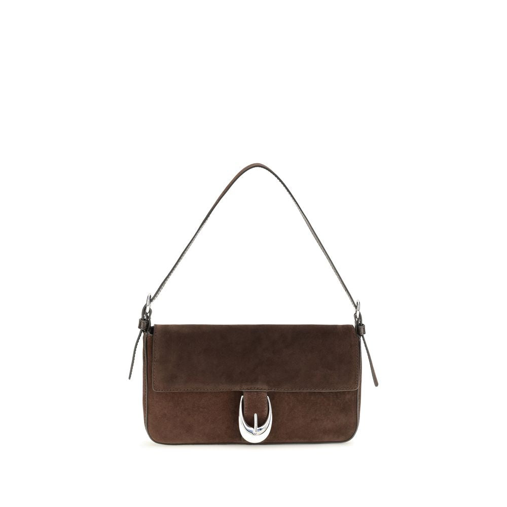 2026 New Arrival Staud Brown Calf Leather Bos Taurus Shoulder Bag