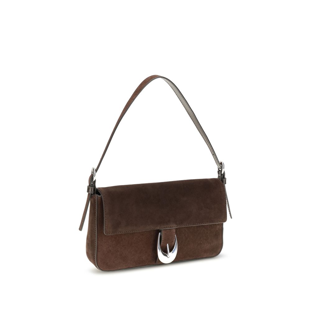 2026 New Arrival Staud Brown Calf Leather Bos Taurus Shoulder Bag