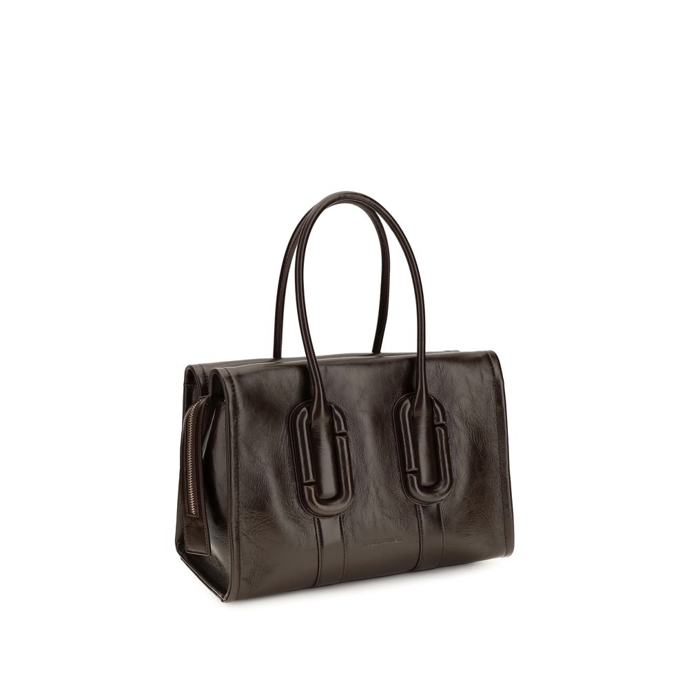 2026 New Arrival Marc Jacobs Brown Calf Leather Bos Taurus Shoulder Bag