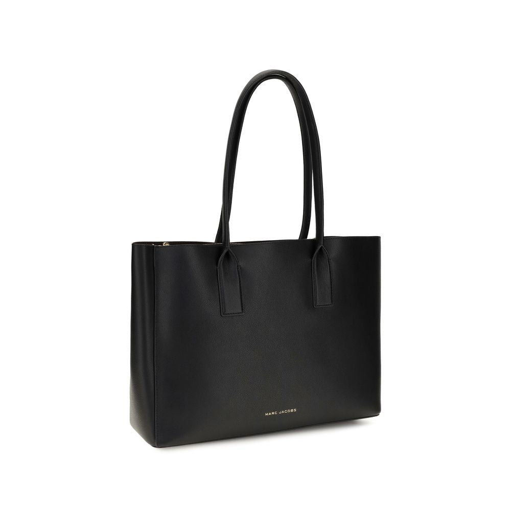 2026 New Arrival Marc Jacobs Black Calf Leather Bos Taurus Shoulder Bag