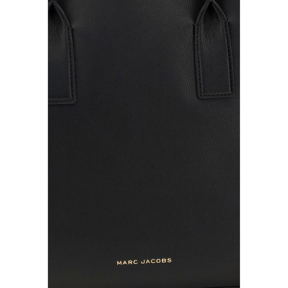 2026 New Arrival Marc Jacobs Black Calf Leather Bos Taurus Shoulder Bag