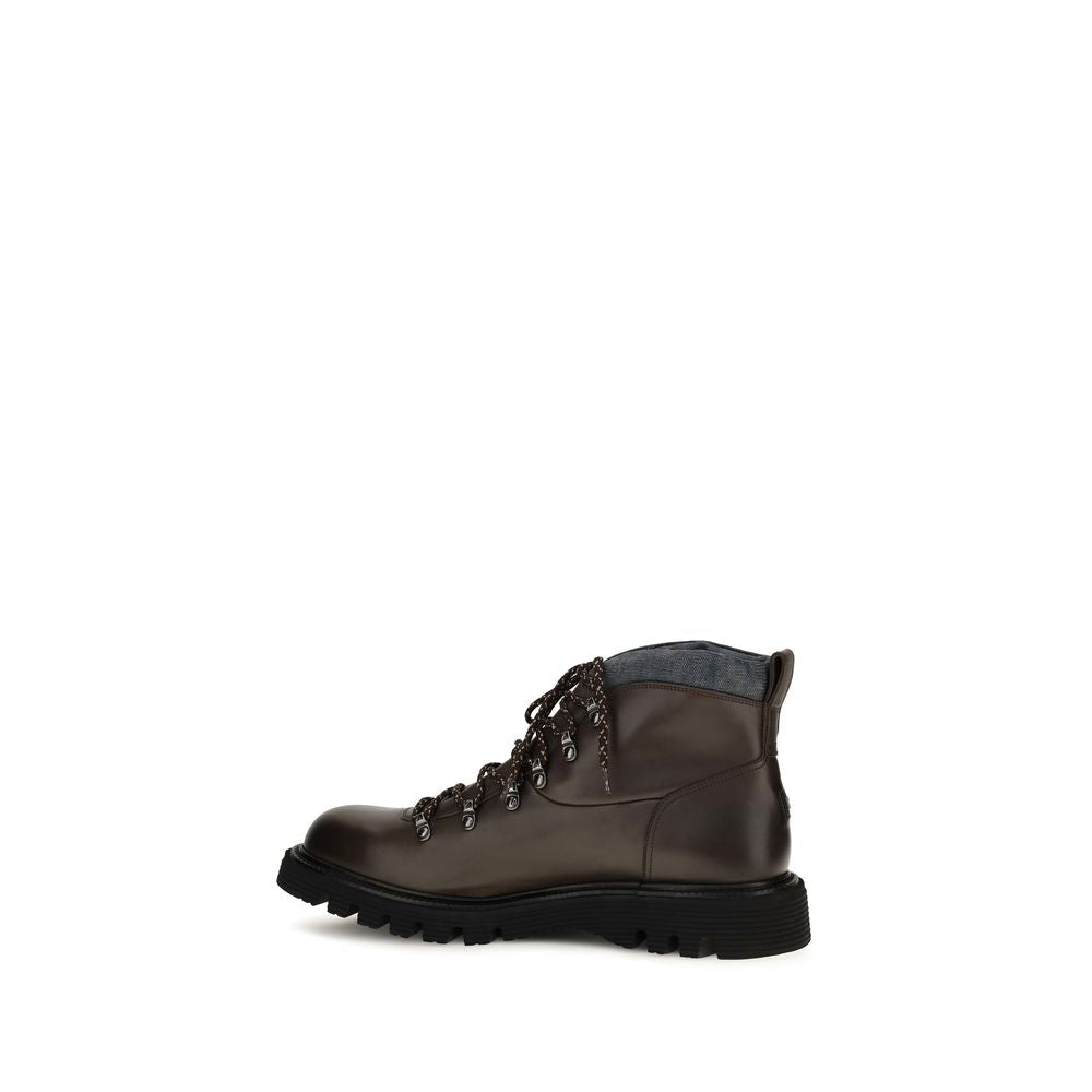 2026 New Arrival Fratelli Rossetti Brown Calf Leather Bos Taurus Lace-Up Boots