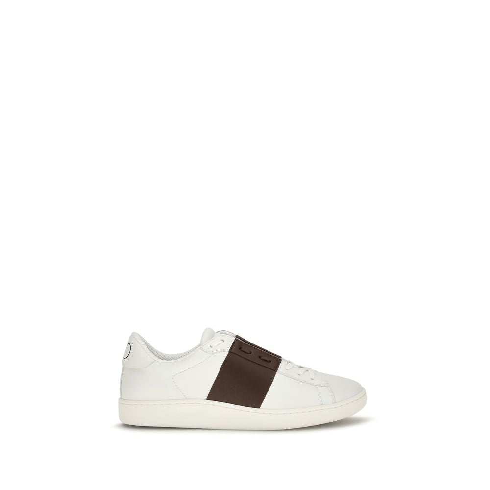 2026 New Arrival Valentino Garavani White Calf Leather Bos Taurus Low Top Sneakers