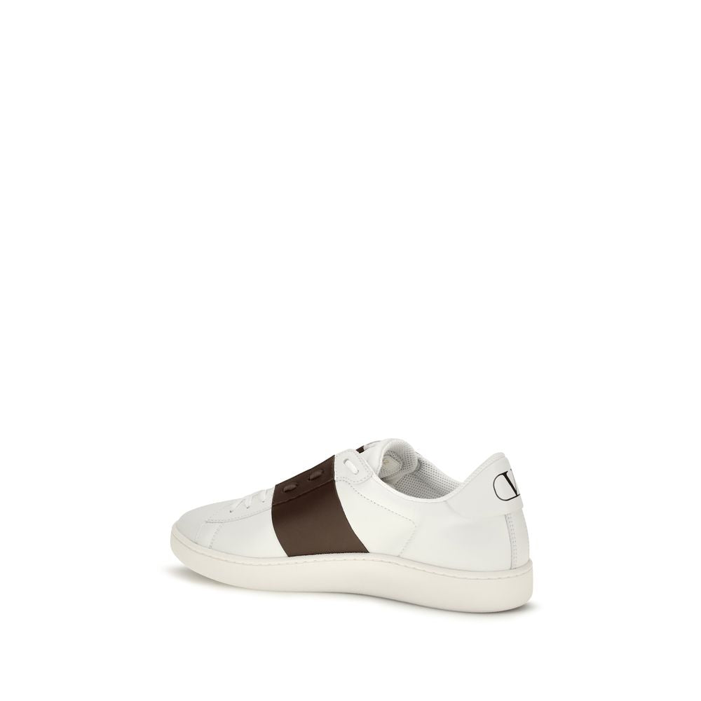 2026 New Arrival Valentino Garavani White Calf Leather Bos Taurus Low Top Sneakers