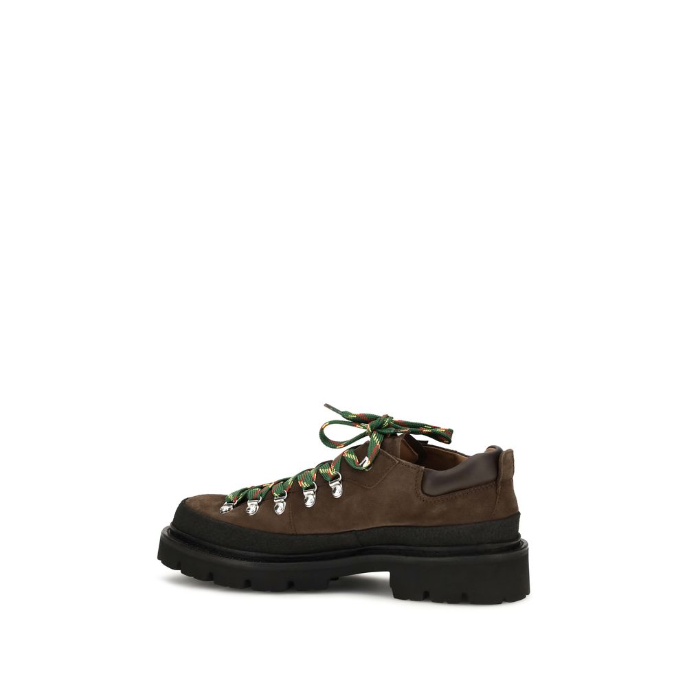 2026 New Arrival Dsquared² Brown Calf Leather Bos Taurus Lace-Up Boots