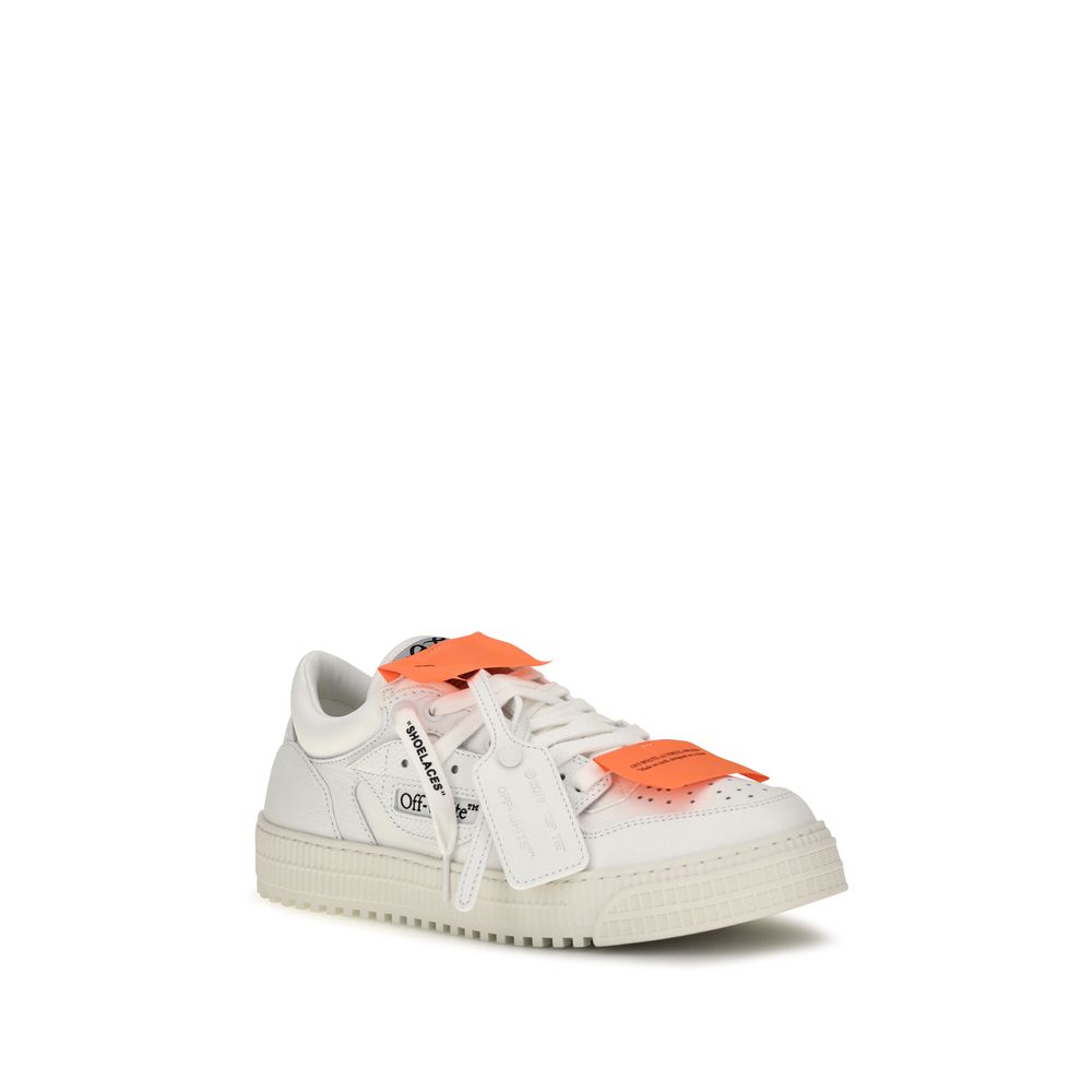 2026 New Arrival Off-White White Calf Leather Bos Taurus Low Top Sneakers