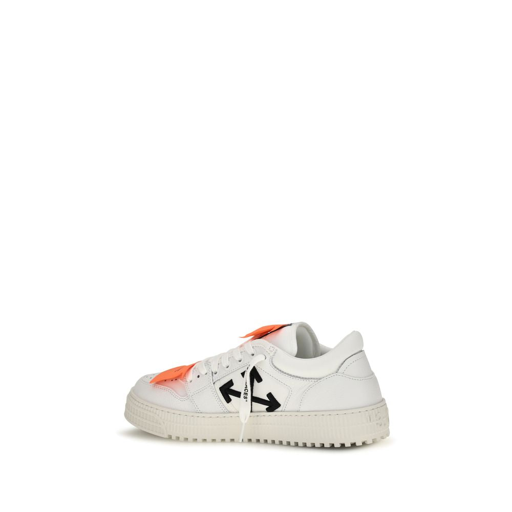 2026 New Arrival Off-White White Calf Leather Bos Taurus Low Top Sneakers