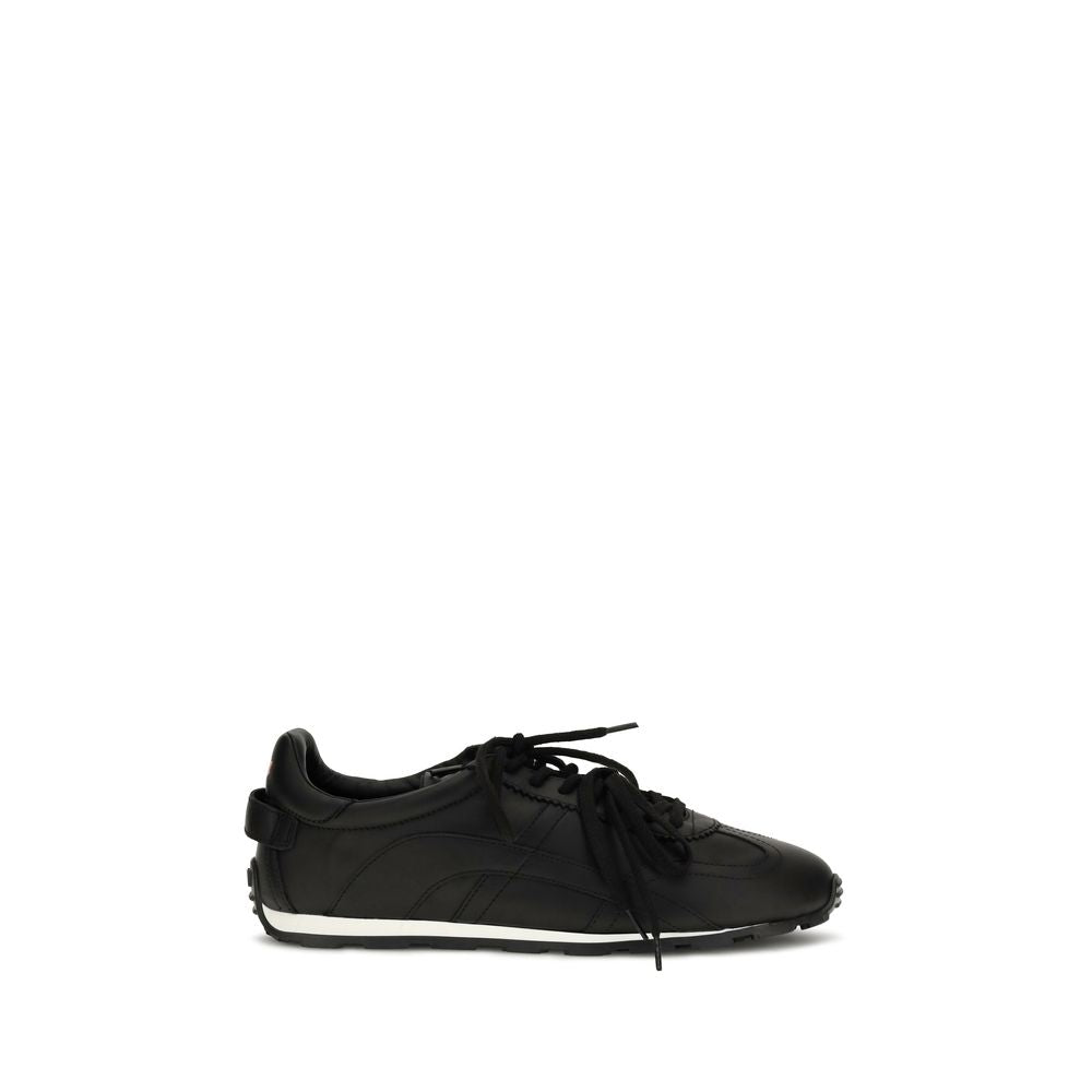 2026 New Arrival Dsquared² Black Calf Leather Bos Taurus Athletic Sneakers