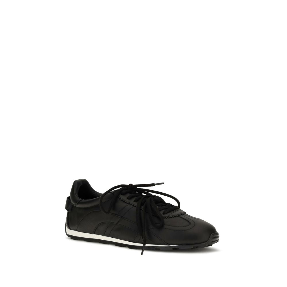 2026 New Arrival Dsquared² Black Calf Leather Bos Taurus Athletic Sneakers