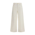 2026 New Arrival 'S Max Mara White Cotton Casual Pants