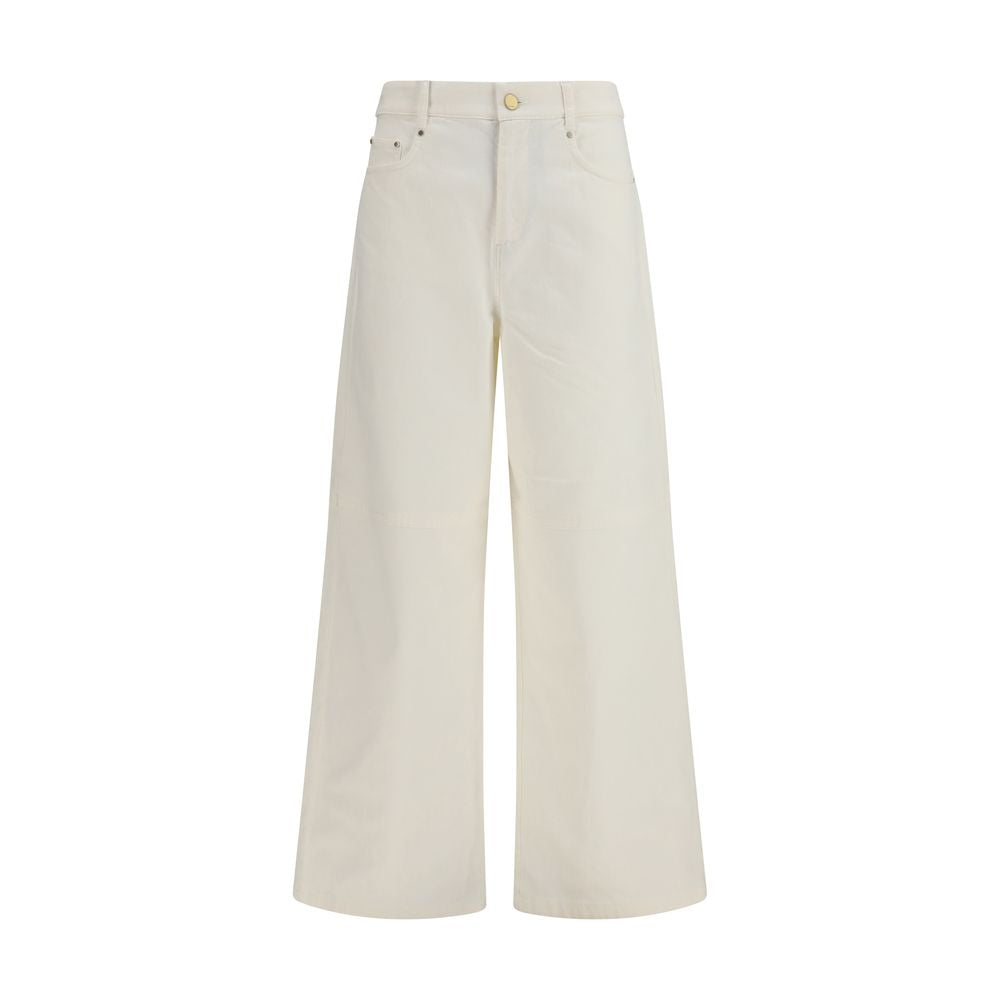 2026 New Arrival 'S Max Mara White Cotton Casual Pants