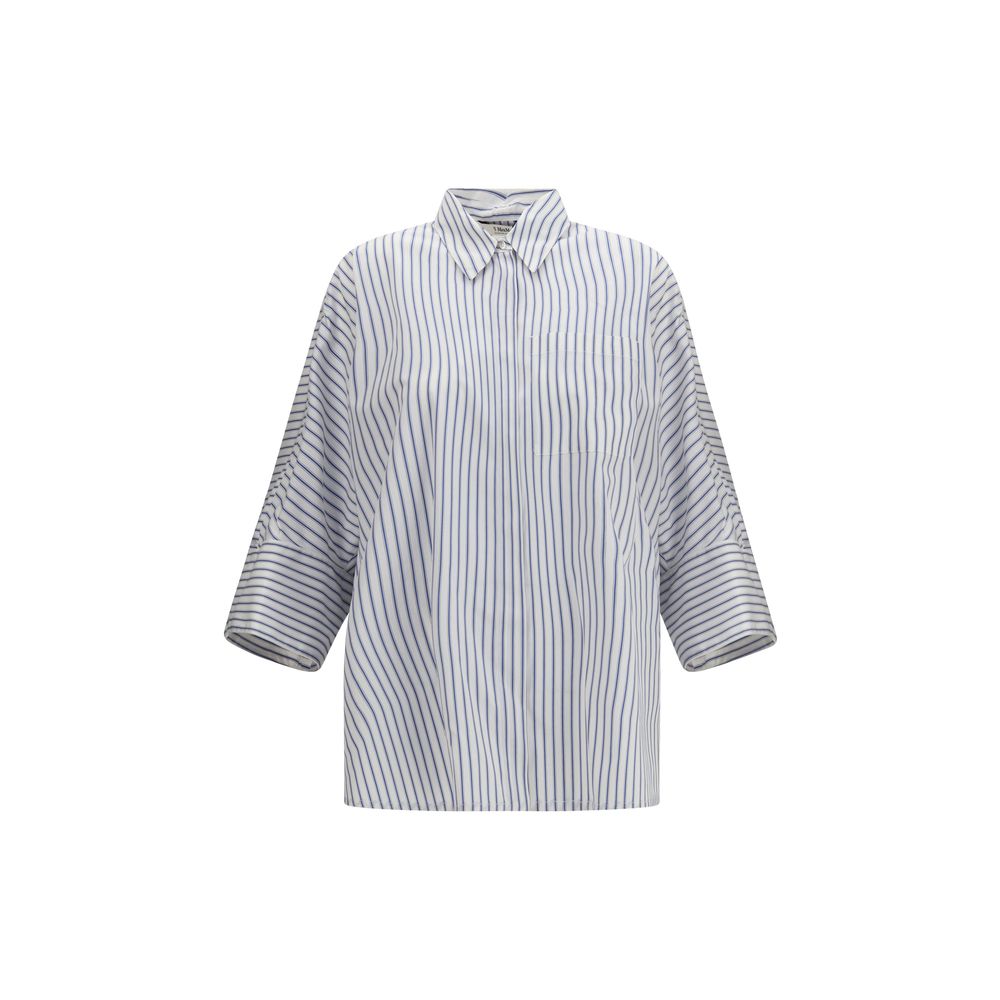 2026 New Arrival 'S Max Mara Blue Cotton Shirt