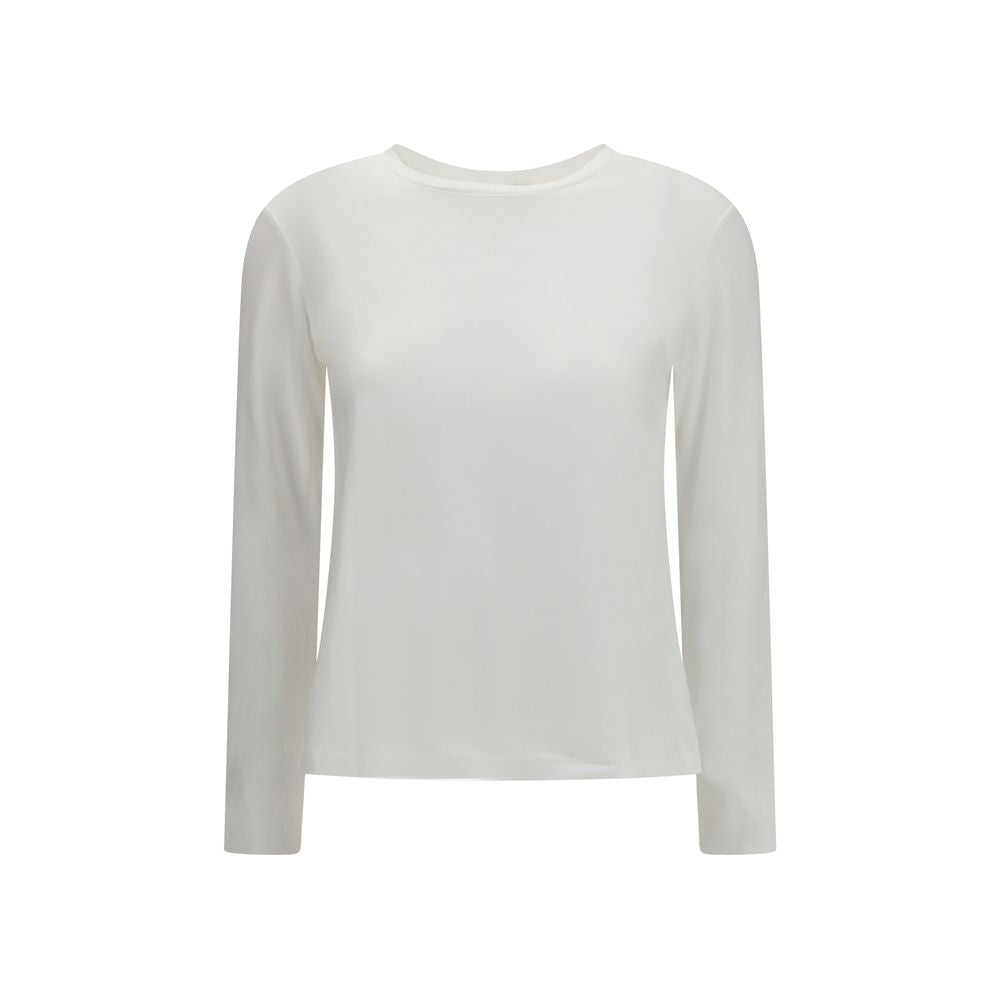 2026 New Arrival 'S Max Mara White Cotton Long Sleeve T-Shirt