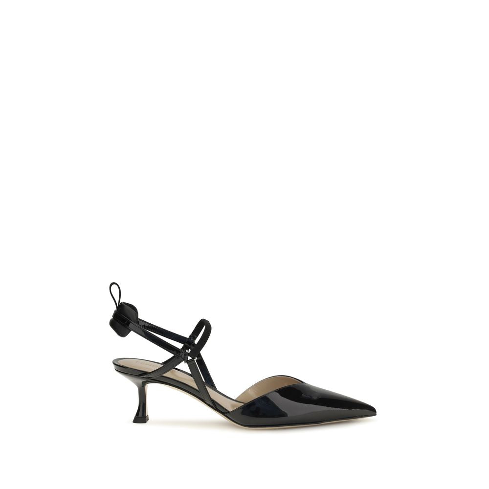 2026 New Arrival Fendi Black Calf Leather Bos Taurus High Heel Pumps