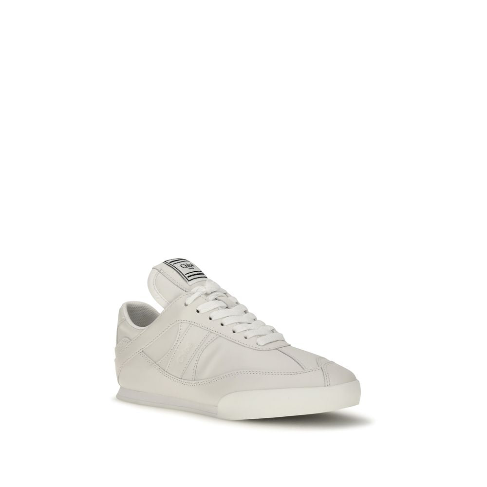 2026 New Arrival Chloé White Calf Leather Bos Taurus Athletic Sneakers