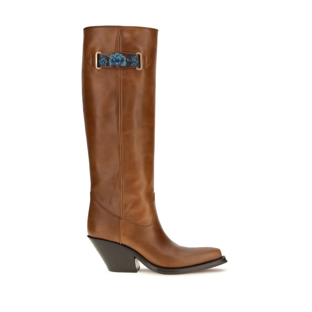 2026 New Arrival Chloé Brown Calf Leather Bos Taurus Over The Knee