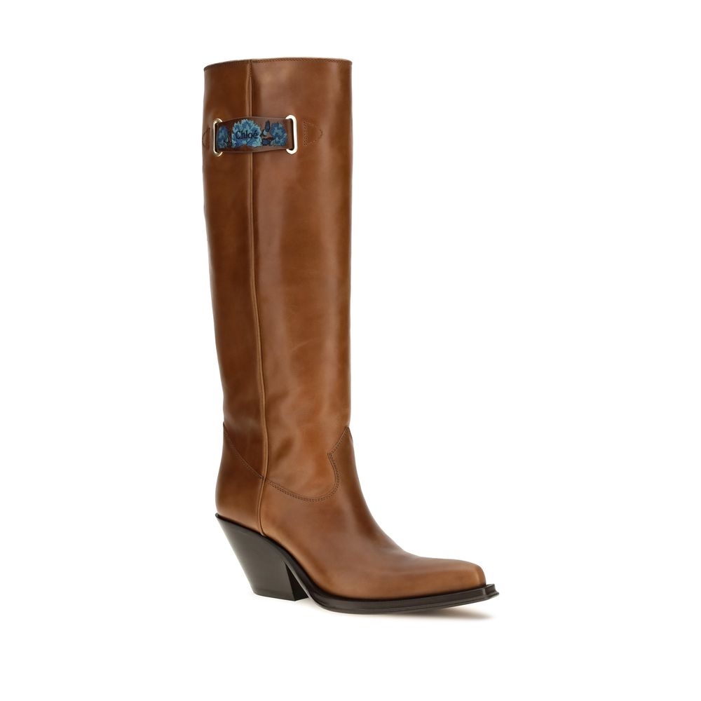 2026 New Arrival Chloé Brown Calf Leather Bos Taurus Over The Knee