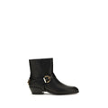 2026 New Arrival PINKO Black Calf Leather Bos Taurus Ankle Boots
