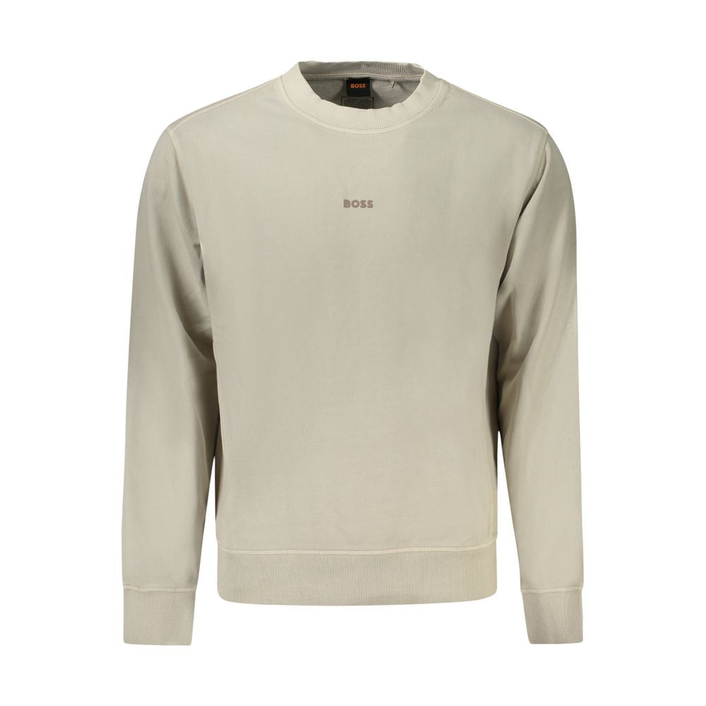 2026 New Arrival Hugo Boss Beige Cotton Men Sweater