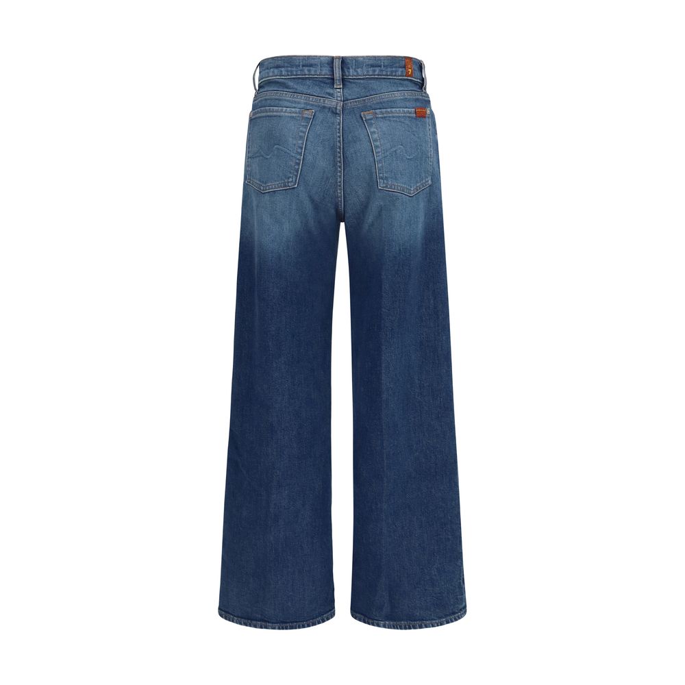 2026 New Arrival 7FOR Blue Cotton Jeans Denim