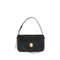 2026 New Arrival Ferragamo Black Calf Leather Bos Taurus Shoulder Bag