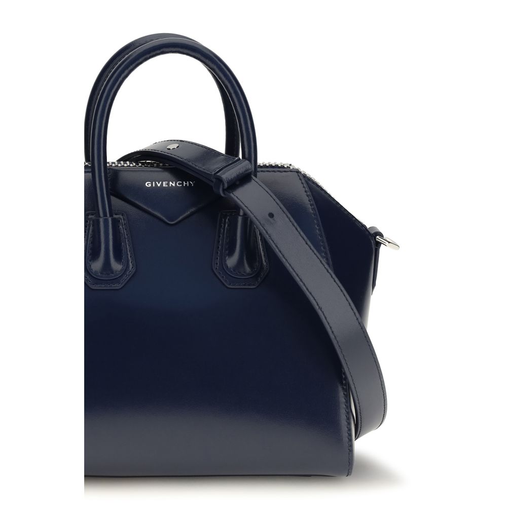 2026 New Arrival Givenchy Blue Calf Leather Bos Taurus Handbag