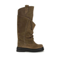 2026 New Arrival The Attico Brown Calf Leather Bos Taurus Lace-Up Boots