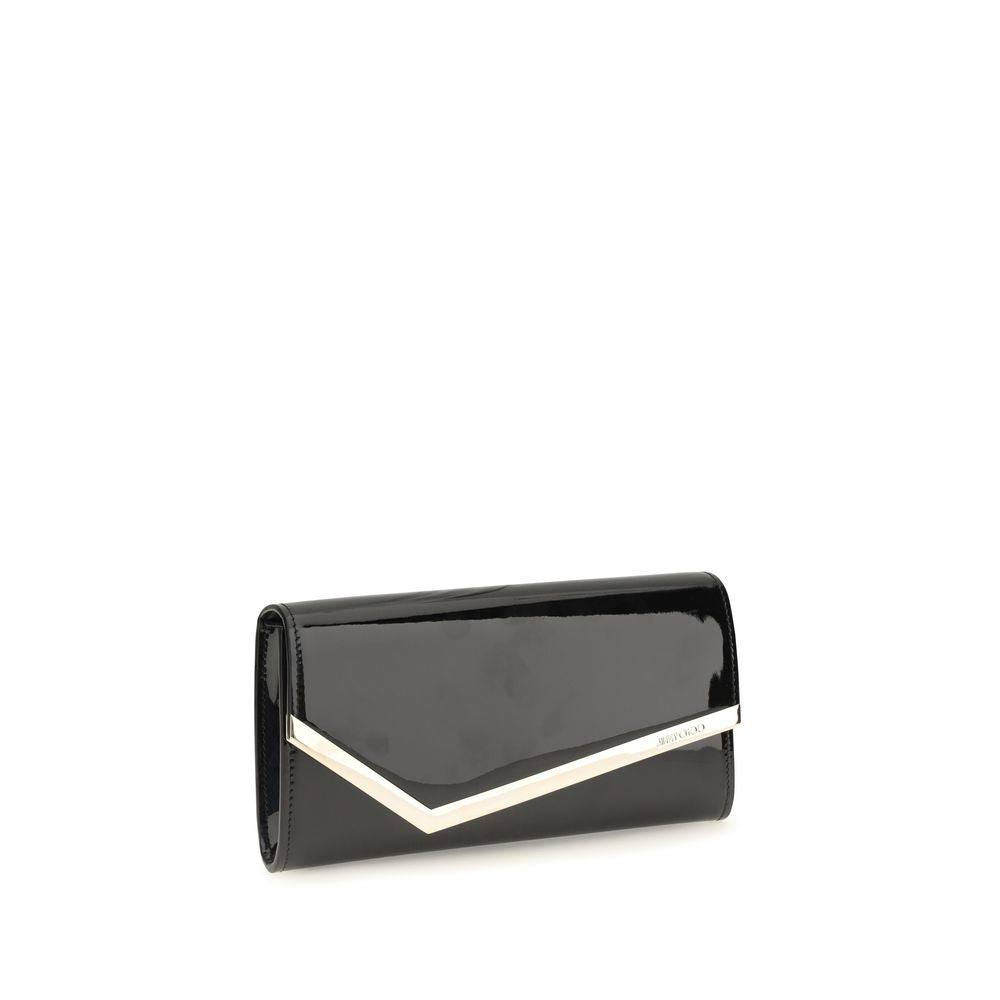2026 New Arrival Jimmy Choo Black Calf Leather Bos Taurus Wallet